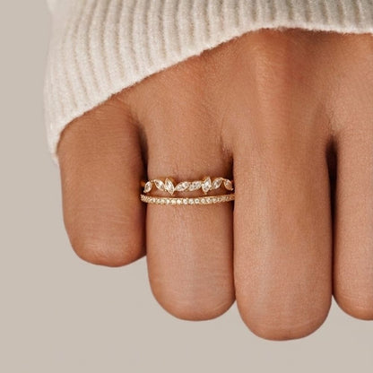 Anillo Mia Crystal Oro 18K