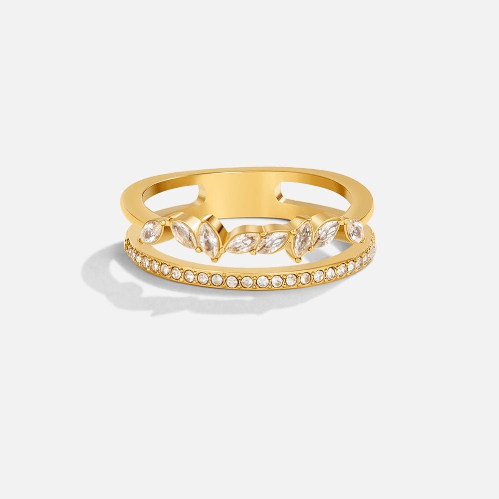 Anillo Mia Crystal Oro 18K