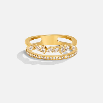 Anillo Mia Crystal Oro 18K