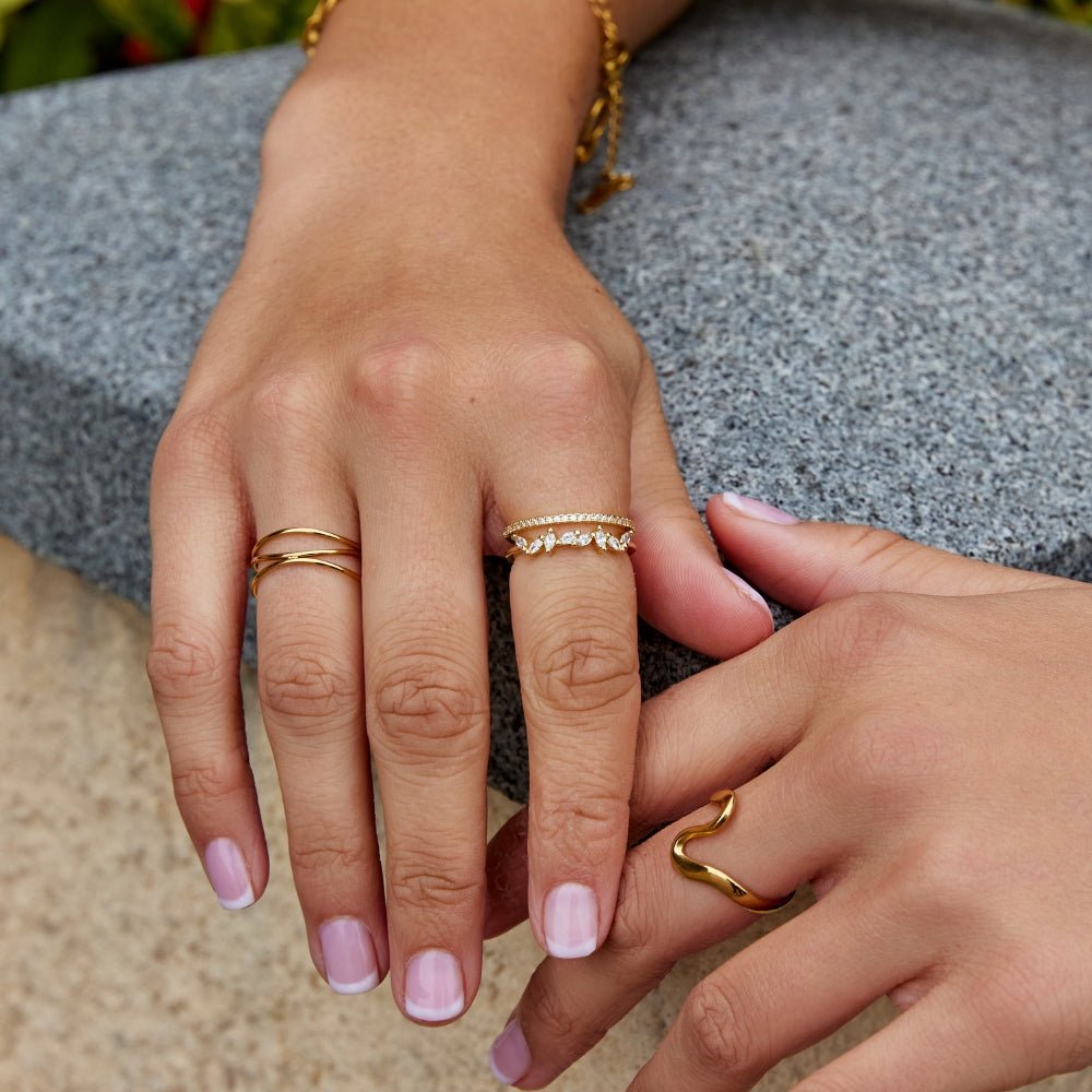 Anillo Mia Crystal Oro 18K