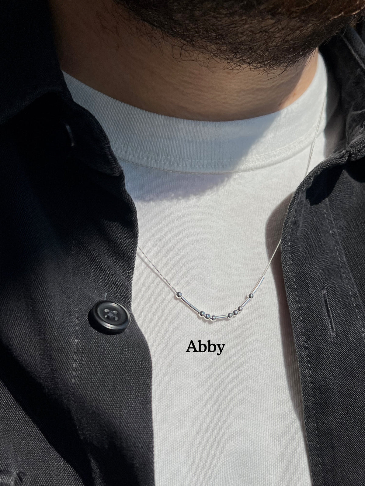 Luna™ | Collar de Código Morse Personalizado