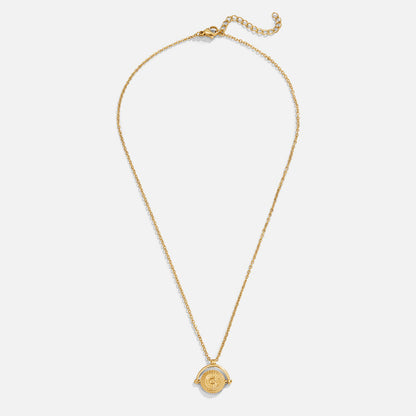 Collar Moneda Sol Dorado