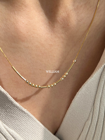 Luna™ | Collar de Código Morse Personalizado