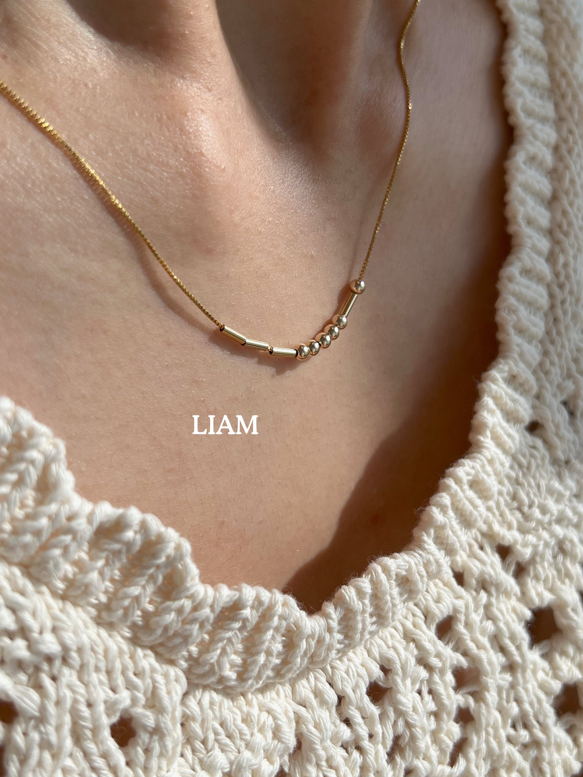 Luna™ | Collar de Código Morse Personalizado