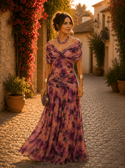 Siena — Vestido Midi de Manga Corta | VeraLorenti