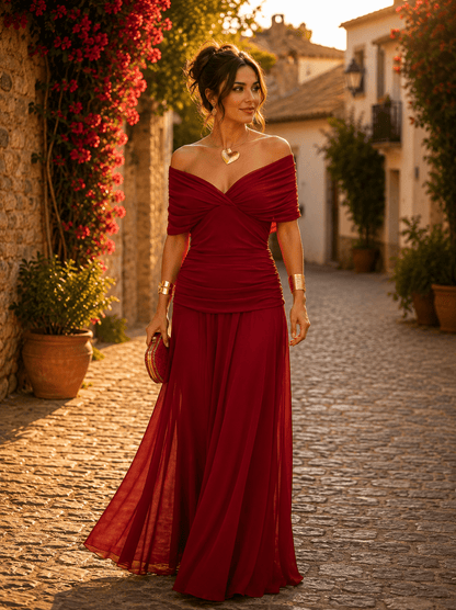 Siena — Vestido Midi de Manga Corta | VeraLorenti