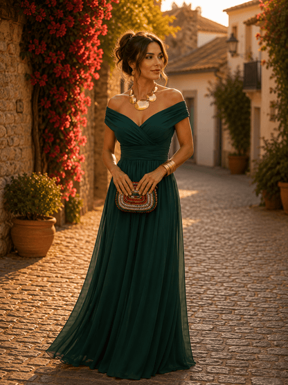 Siena — Vestido Midi de Manga Corta | VeraLorenti