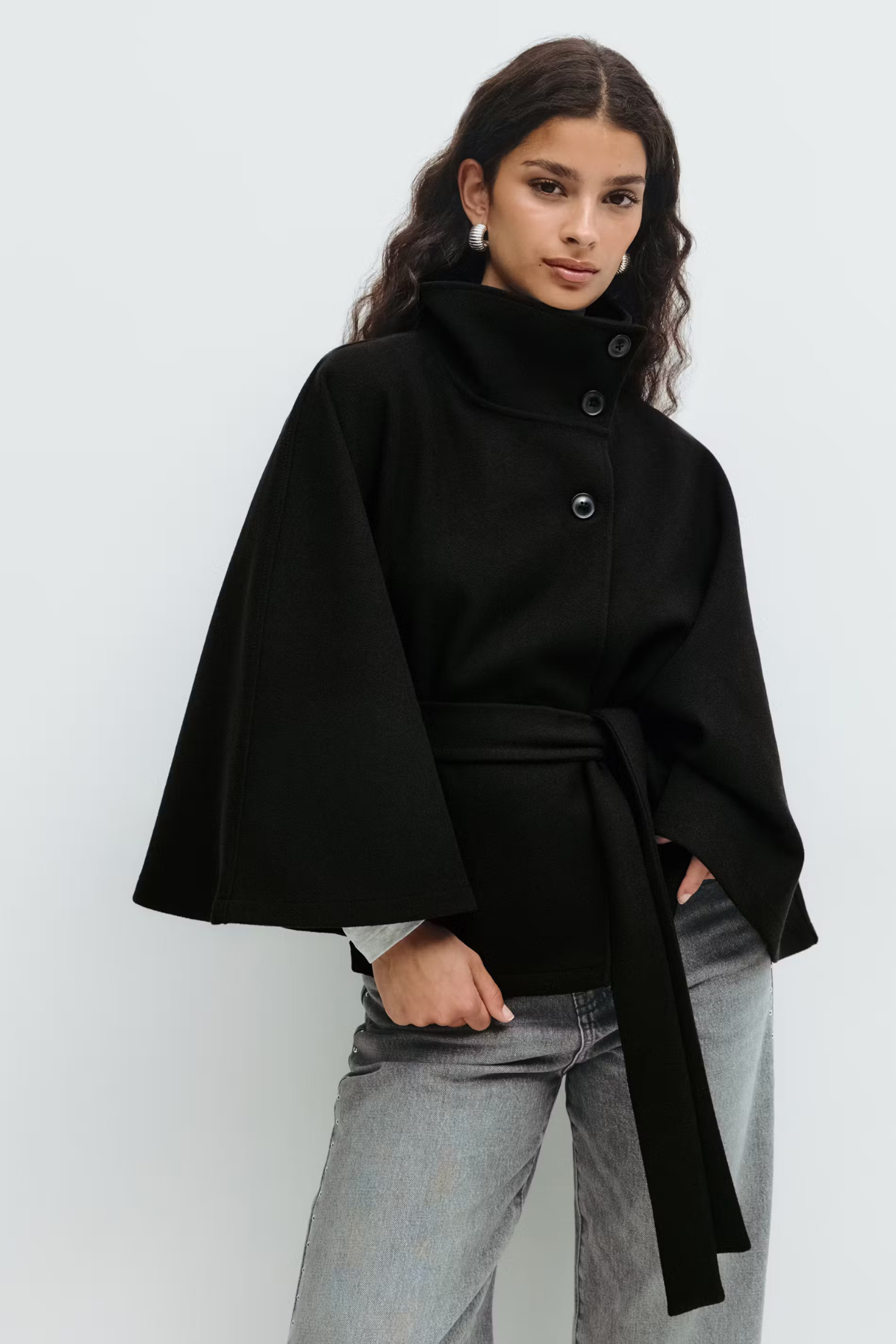 Capa Fluida con Cintura Ajustable Mujer – VeraLorenti