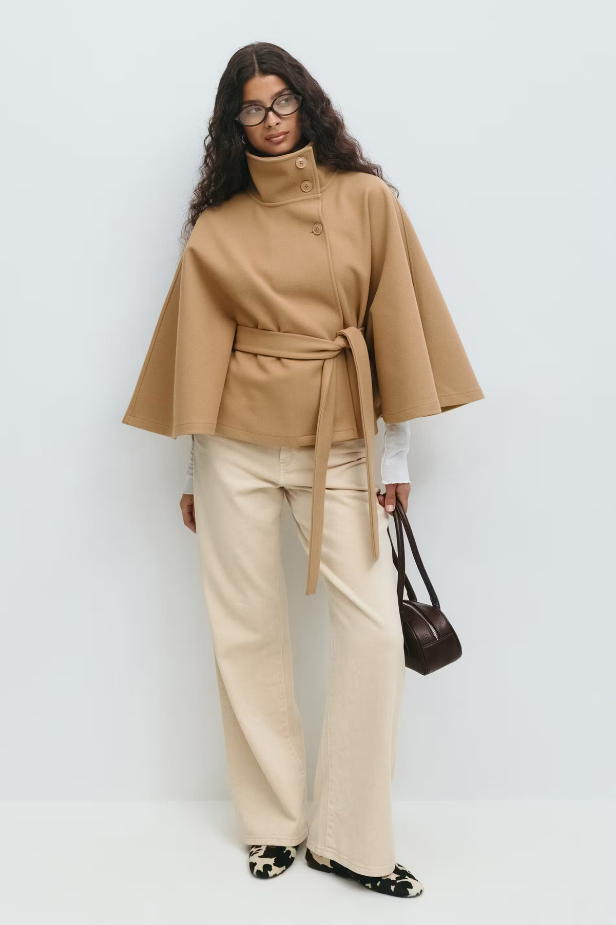 Capa Fluida con Cintura Ajustable Mujer – VeraLorenti