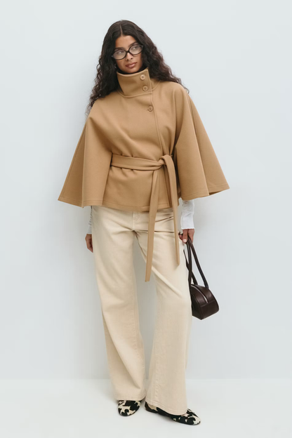 Capa Fluida con Cintura Ajustable Mujer – VeraLorenti
