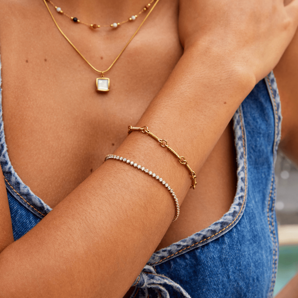 Pulsera Tenis Cordelia Oro