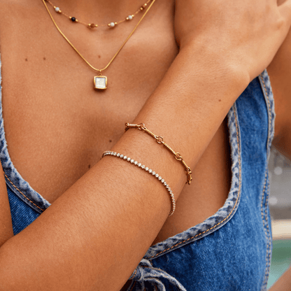 Pulsera Tenis Cordelia Oro