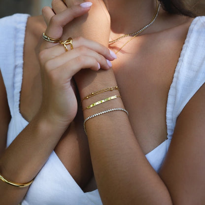 Pulsera Tenis Cordelia Oro
