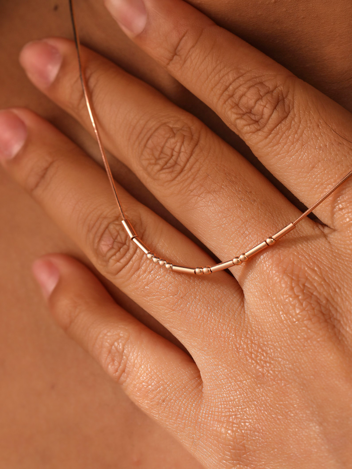 Luna™ | Collar de Código Morse Personalizado