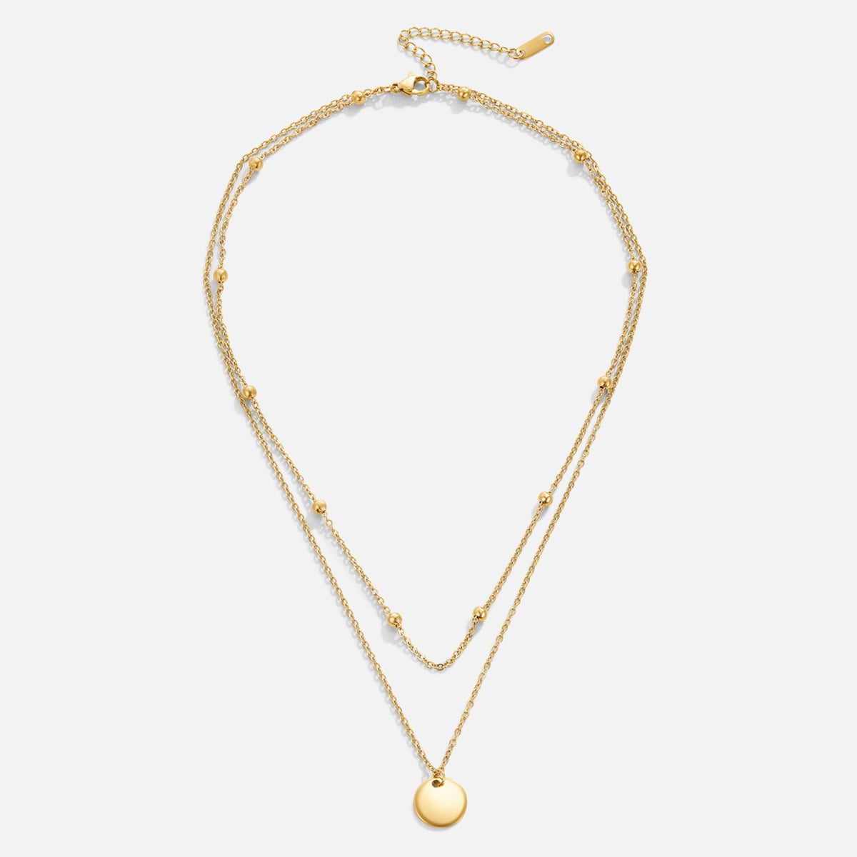 Collar con Discos Superpuestos Oro