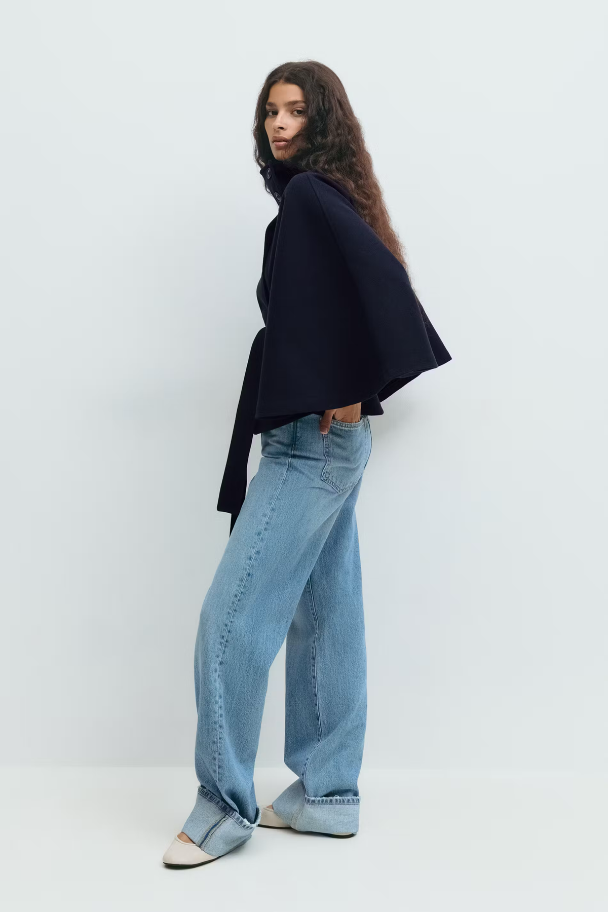 Capa Fluida con Cintura Ajustable Mujer – VeraLorenti