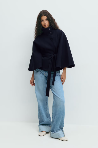 Capa Fluida con Cintura Ajustable Mujer – VeraLorenti