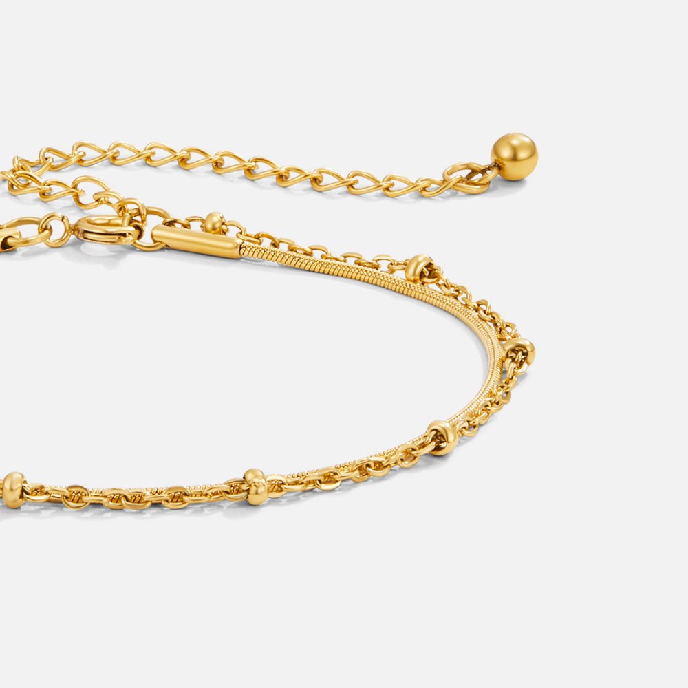 Pulsera Dorada Pia Capas