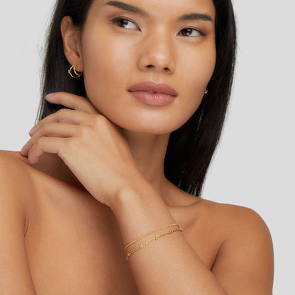 Pulsera Dorada Pia Capas