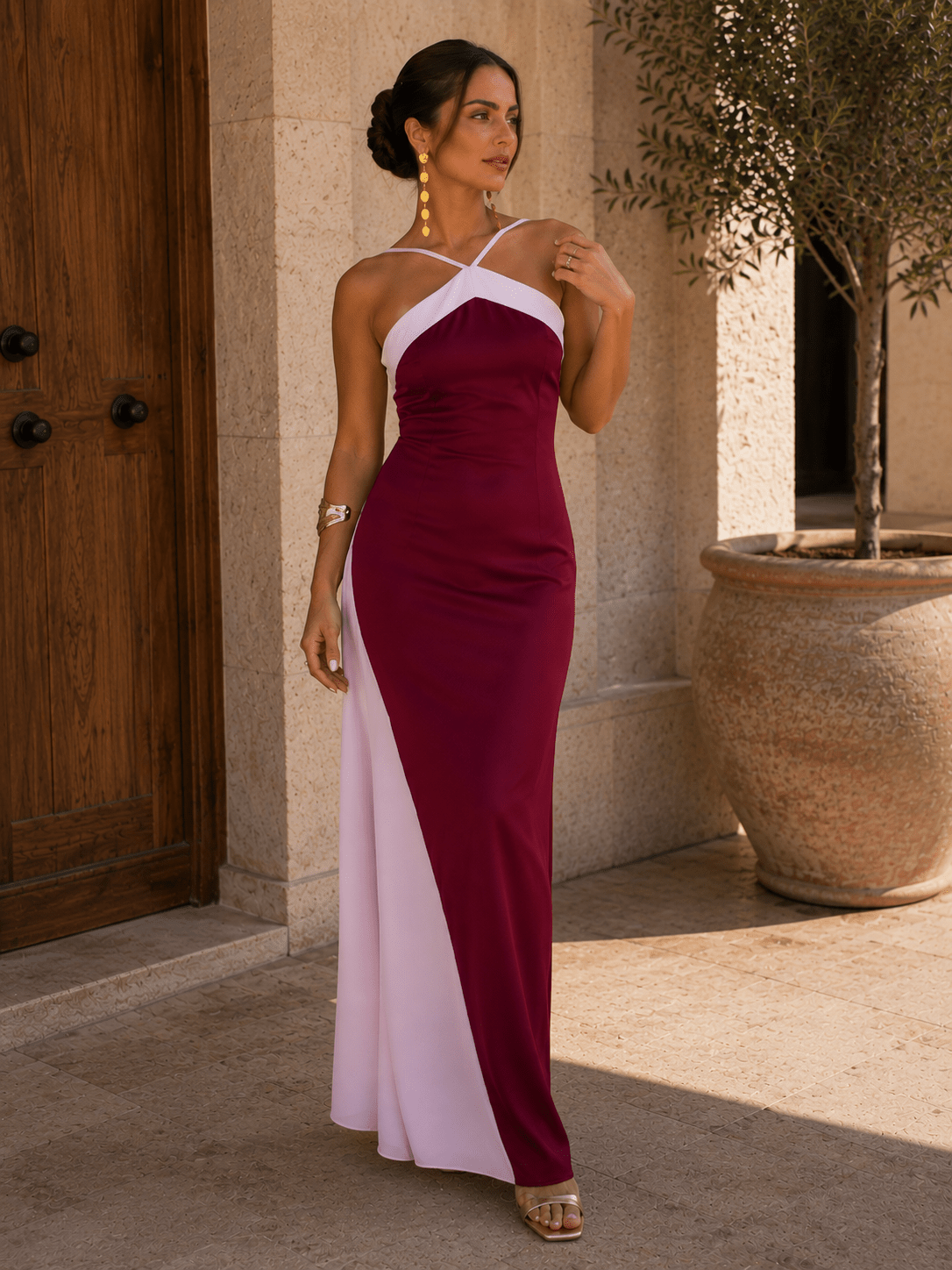 Maria — Vestido Largo Bicolor | VeraLorenti