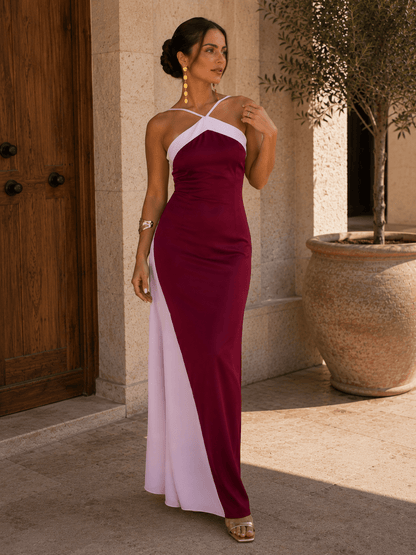 Maria — Vestido Largo Bicolor | VeraLorenti
