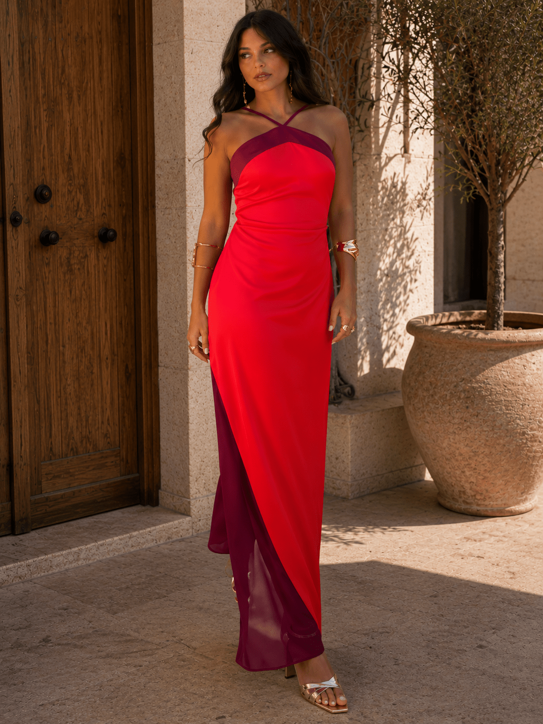 Maria — Vestido Largo Bicolor | VeraLorenti