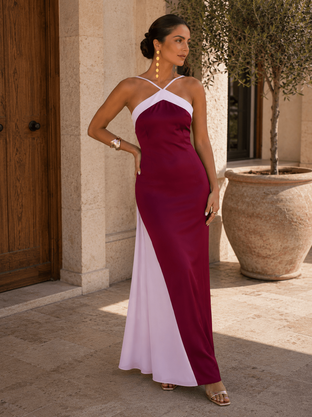 Maria — Vestido Largo Bicolor | VeraLorenti