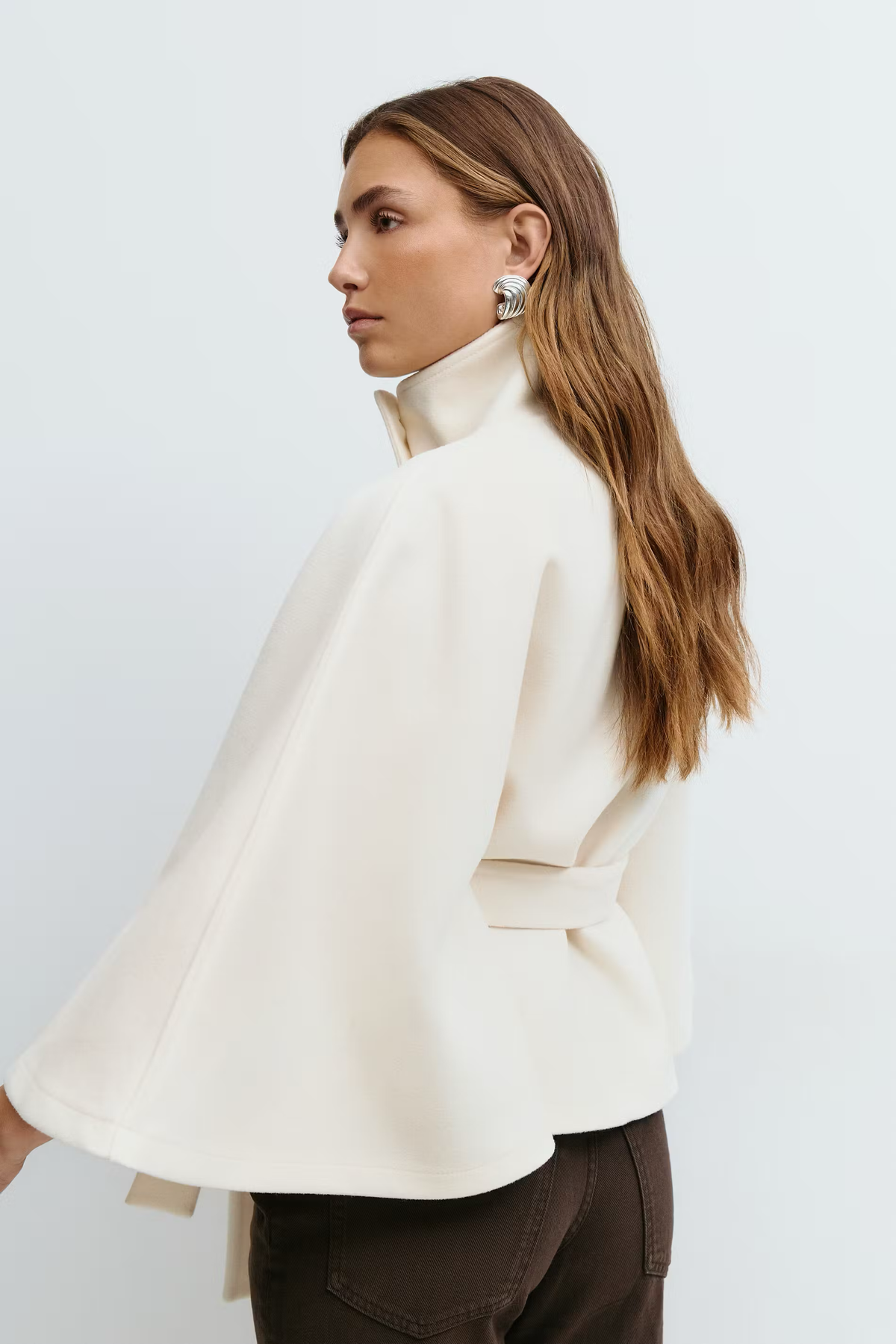 Capa Fluida con Cintura Ajustable Mujer – VeraLorenti