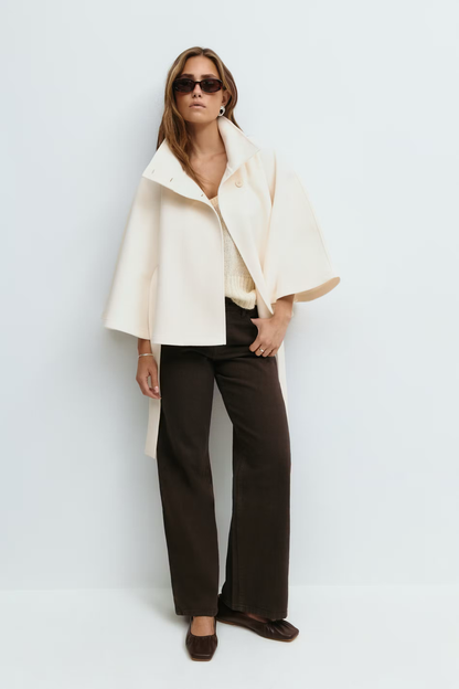 Capa Fluida con Cintura Ajustable Mujer – VeraLorenti